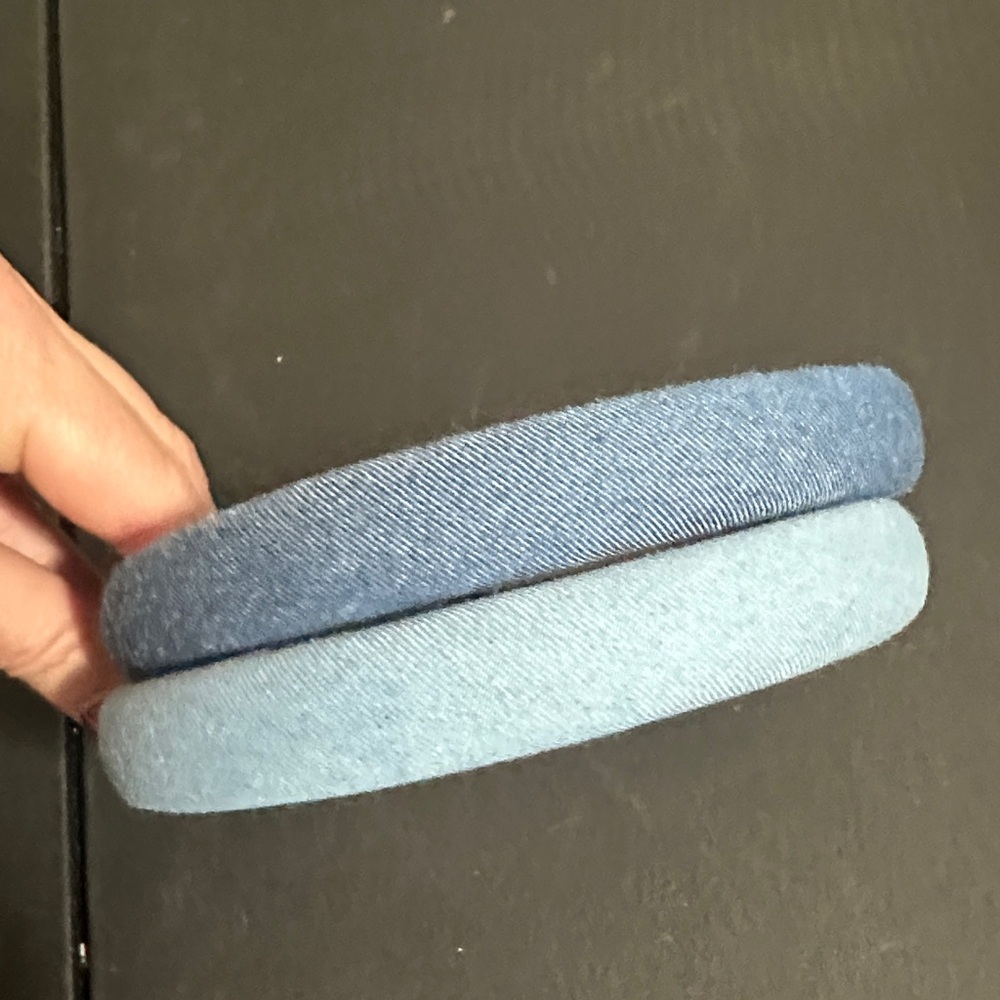 Piper k denim hair bands set of 2